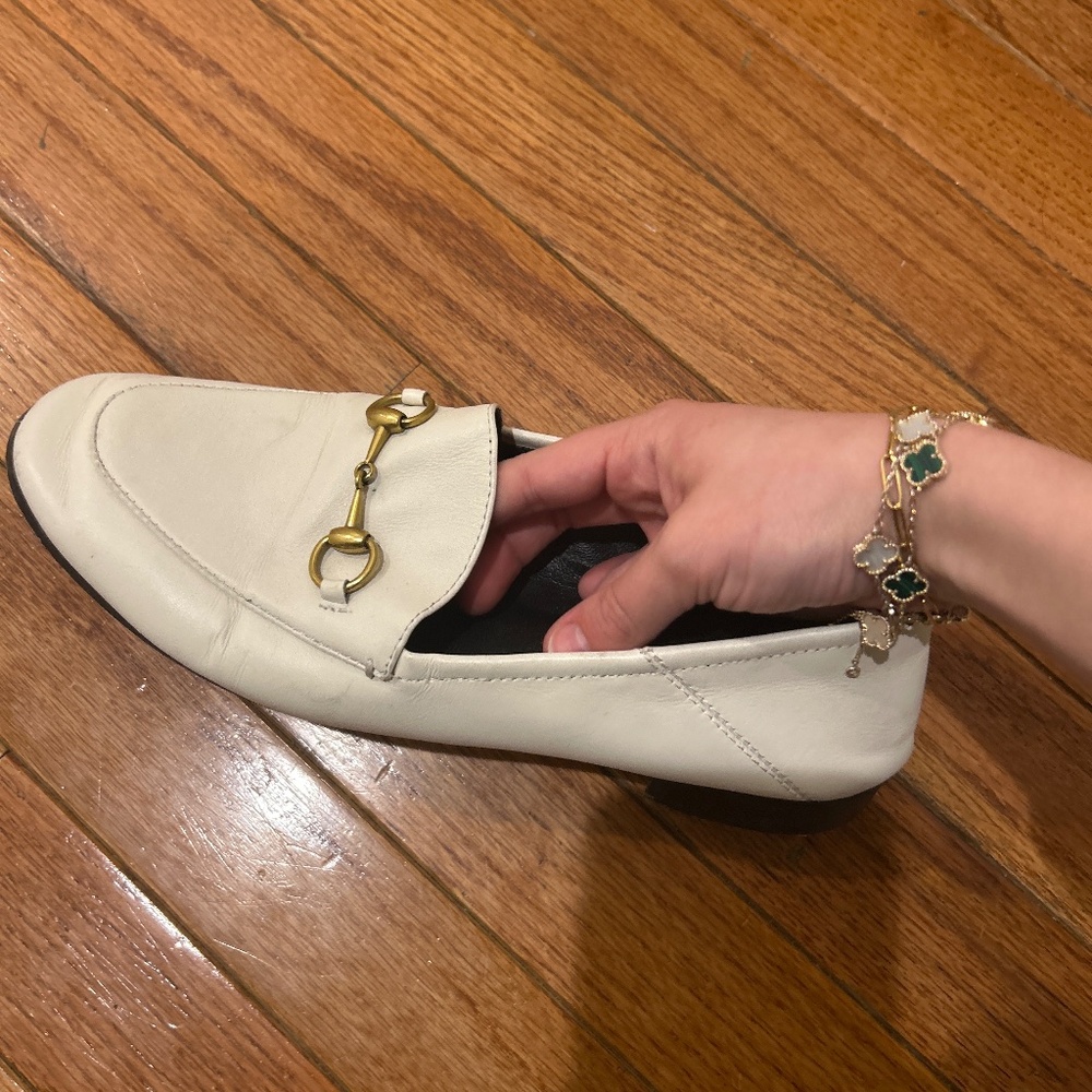 White gucci shoes